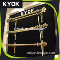 KYOK modern wholesale curtain pipe end cap/ fancy resin curtain pipe end caps/ hot selling aluminum curtain track